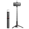 Selfie stick tripod with remote control