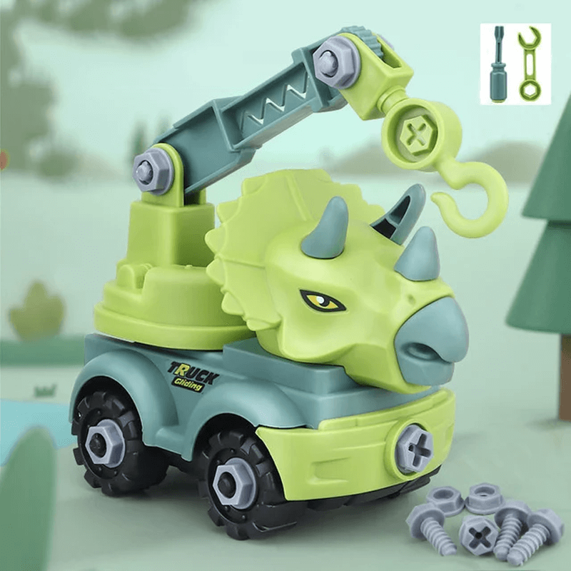 Mini Dinosauriefordon Byggsats – Lek och Lär med Kreativa Kombinationer