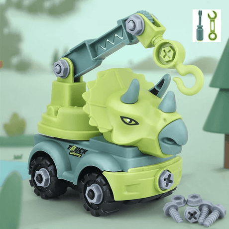 Mini Dinosauriefordon Byggsats – Lek och Lär med Kreativa Kombinationer