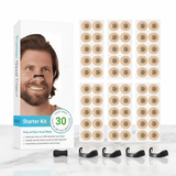 AirNite - Anti-Snoring Kit in Black or White with Nose Clip & Breathing Tabs for Better Nasal Breathing