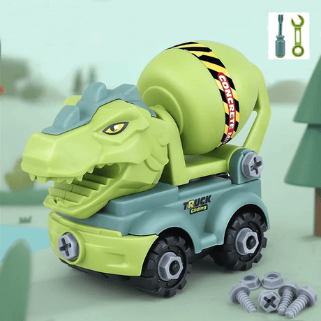 Mini Dinosauriefordon Byggsats – Lek och Lär med Kreativa Kombinationer