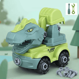 Mini Dinosauriefordon Byggsats – Lek och Lär med Kreativa Kombinationer