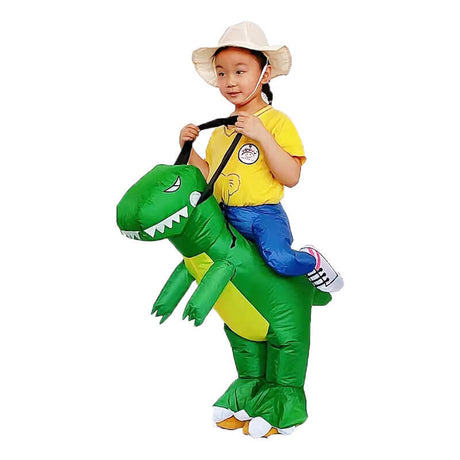 Uppblåsbar Dinosaurie Kostym för Barn & Vuxna