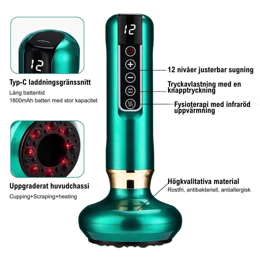 GlowCup - Cellulite Remover and Skin Tightening with Red Light and Cupping Therapy