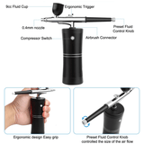 Trådlös Airbrush med Dubbelverkande Spraypistol