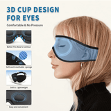 Snoozeit.™  - Bluetooth Sovmask med HD-högtalare - 3D Sovhörlurar med Autoavstängning | Trådlös Bluetooth 5.0