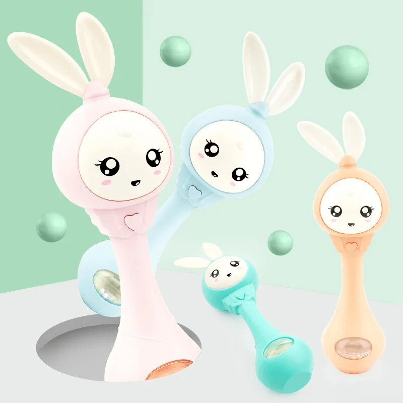 Baby Rattle med Blinkande Ljus och Musik – Greppvänlig och Säker