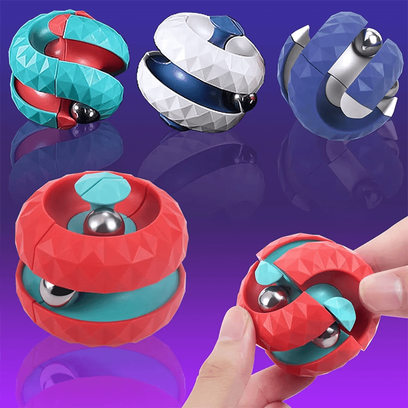 Stressavlastande Orbit 3D Boll Kub – Perfekt Sensorisk Leksak för Barn och Vuxn