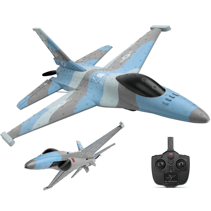 Fjärrstyrt RC F16 Jetflygplan i Skum – 2,4G, Realistisk Propeller, Segelfunktion & Lång Räckvidd