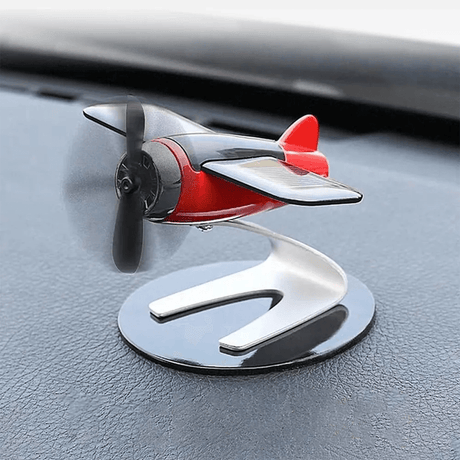 Solcellsdriven Mini Luftfräschare för Bil & Hem – Dekorativ i Flygplansdesign, Luftrenande & Energisnål