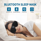 Snoozeit.™  - Bluetooth Sovmask med HD-högtalare - 3D Sovhörlurar med Autoavstängning | Trådlös Bluetooth 5.0