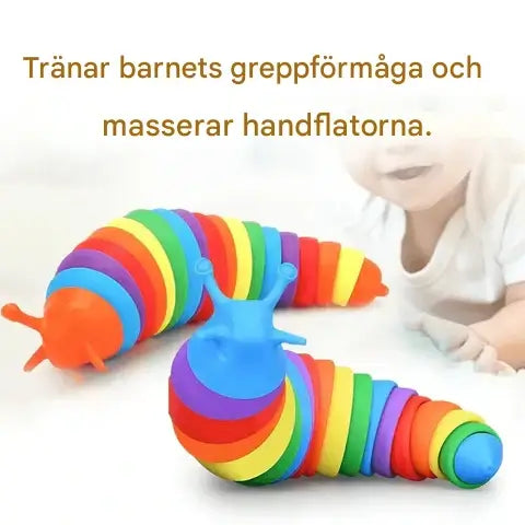 3D Färgglad Snigel Anti-Stress Leksak – Kreativ och Avslappnande Aktivitet