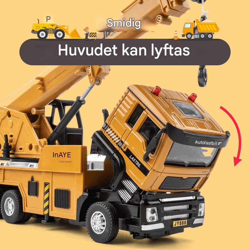 Bilmodell 1:50 med Ljus- och Ljudeffekter – Interaktiv Leksak för Barn