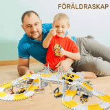 Ingenjörsbilbana – Byggbar Racerbana med Mini Ingenjörsbilar för Barn
