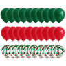 Glædelig jul balloner i flere farver - Latexballoner Festballoner