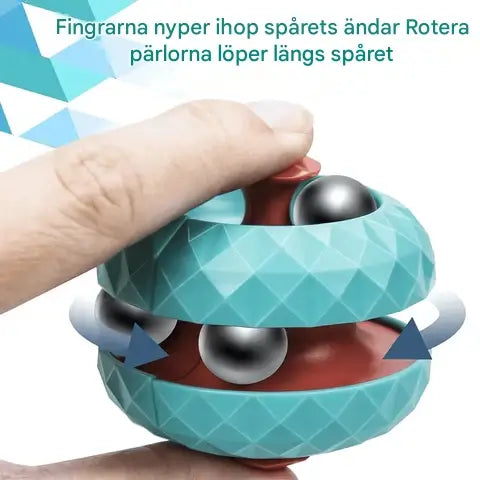 Stressavlastande Orbit 3D Boll Kub – Perfekt Sensorisk Leksak för Barn och Vuxn