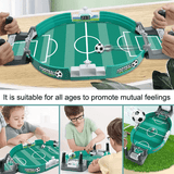 Bordsfotboll Spel för Barn & Vuxna – Mini Fotbollsspel i Trä & ABS | Interaktivt 2-i-1 Brädspel för 2–4 Spelare