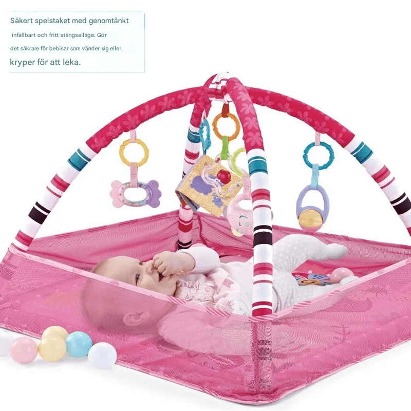 Baby Matta med Staket och Lekfunktioner – Pedagogisk och Säker Babymatta