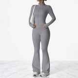 AeroFlare – Hurtigtørrende træningssæt til kvinder med slim fit jakke og tights med svaj til yoga, træning og hverdag