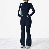 AeroFlare – Hurtigtørrende træningssæt til kvinder med slim fit jakke og tights med svaj til yoga, træning og hverdag