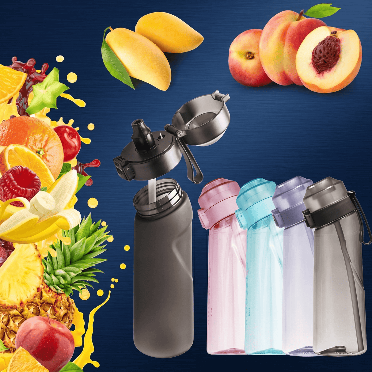 Air Vattenflaska med Doftringar 7 Kapslar 650ml