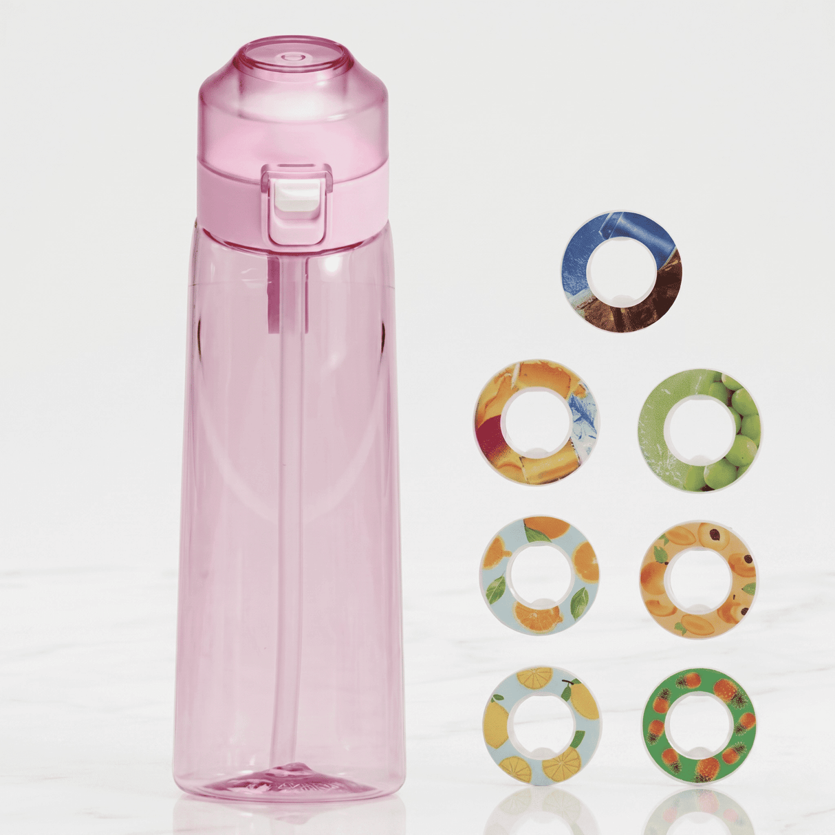 Air Vattenflaska med Doftringar 7 Kapslar 650ml