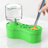 ClearRinse – Automatic Brush Cleaner with Water Circulation and Drain Button – Portable Cleaning Tool