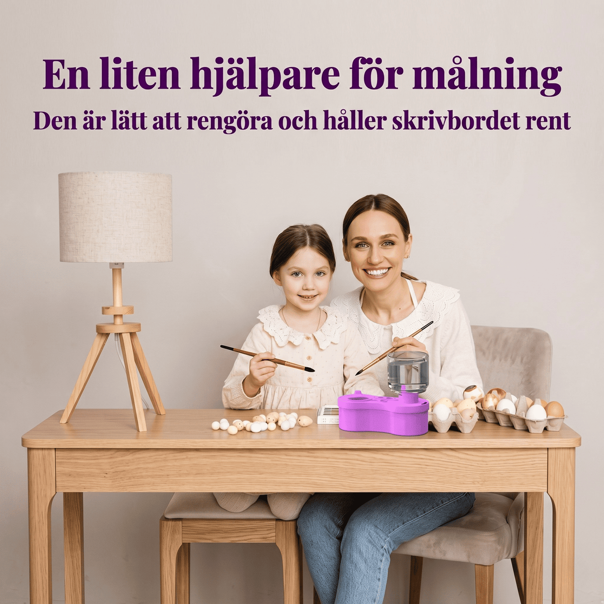 ClearRinse – Automatisk Penseltvätt med Vattencirkulation och Tömningsknapp – Portabelt Rengöringsverktyg