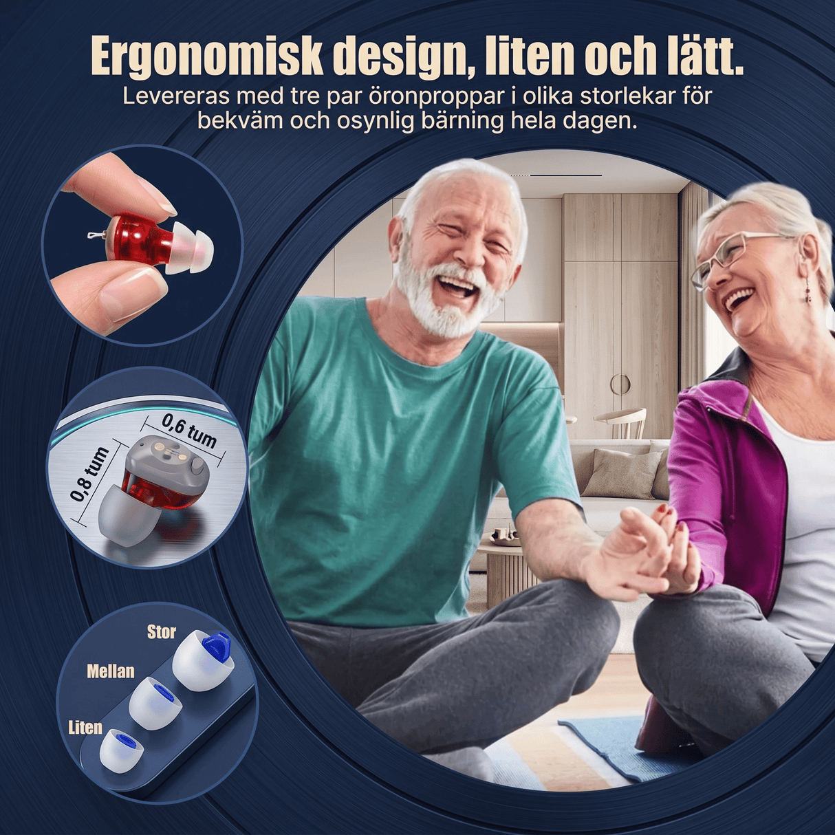 ClearTone - Diskreta Hörapparater – Avancerat Hörhjälpmedel med Brusreducering