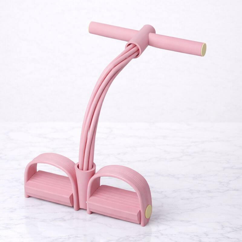 FlexPulse – Pedalbaseret træningsudstyr med elastikker til strækøvelser, mave-, ben-, arm- og helkropstræning