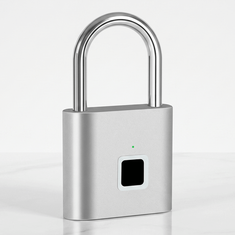 LockPrint – Smart Fingeravtryckslås med USB-laddning – Vattentätt Hänglås för Skåp, Dörr och Förvaring