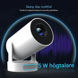 LumiCast View – Magcubic HY300 Pro+ Miniprojektor med Android 11, WiFi 6 og 720P LED-billede til hjemmebiograf og underholdning