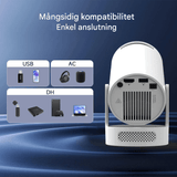 LumiCast View – Magcubic HY300 Pro+ Miniprojektor med Android 11, WiFi 6 og 720P LED-billede til hjemmebiograf og underholdning