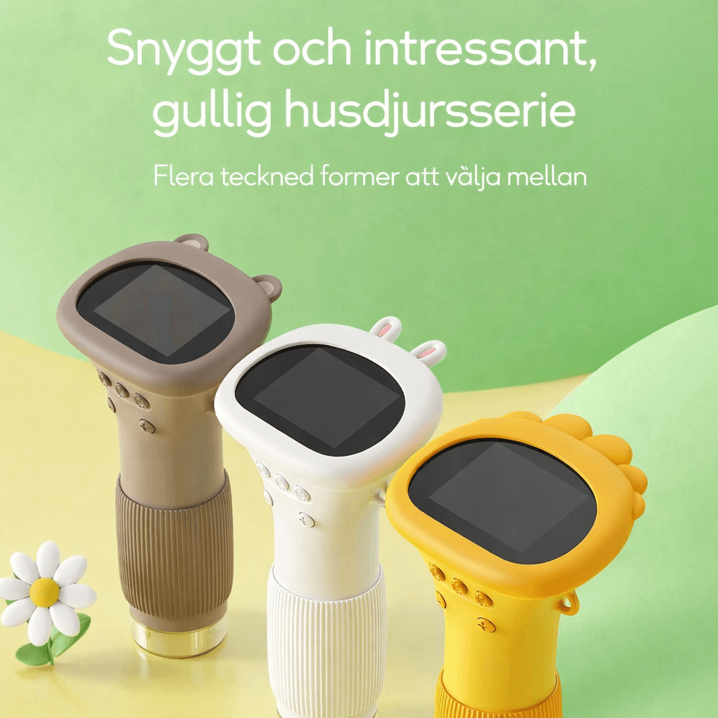 MicroPlay – Digital Barnmikroskop med 1000× Förstoring, 2” IPS-Skärm samt Foto- och Videofunktion