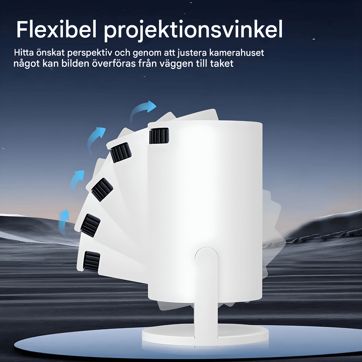MiniBeam – Trådløs miniprojektor med skærmdeling, 500 ANSI-lumen og 16:9-understøttelse til hjemmet, kontoret og rejser