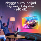 MiniBeam – Trådløs miniprojektor med skærmdeling, 500 ANSI-lumen og 16:9-understøttelse til hjemmet, kontoret og rejser