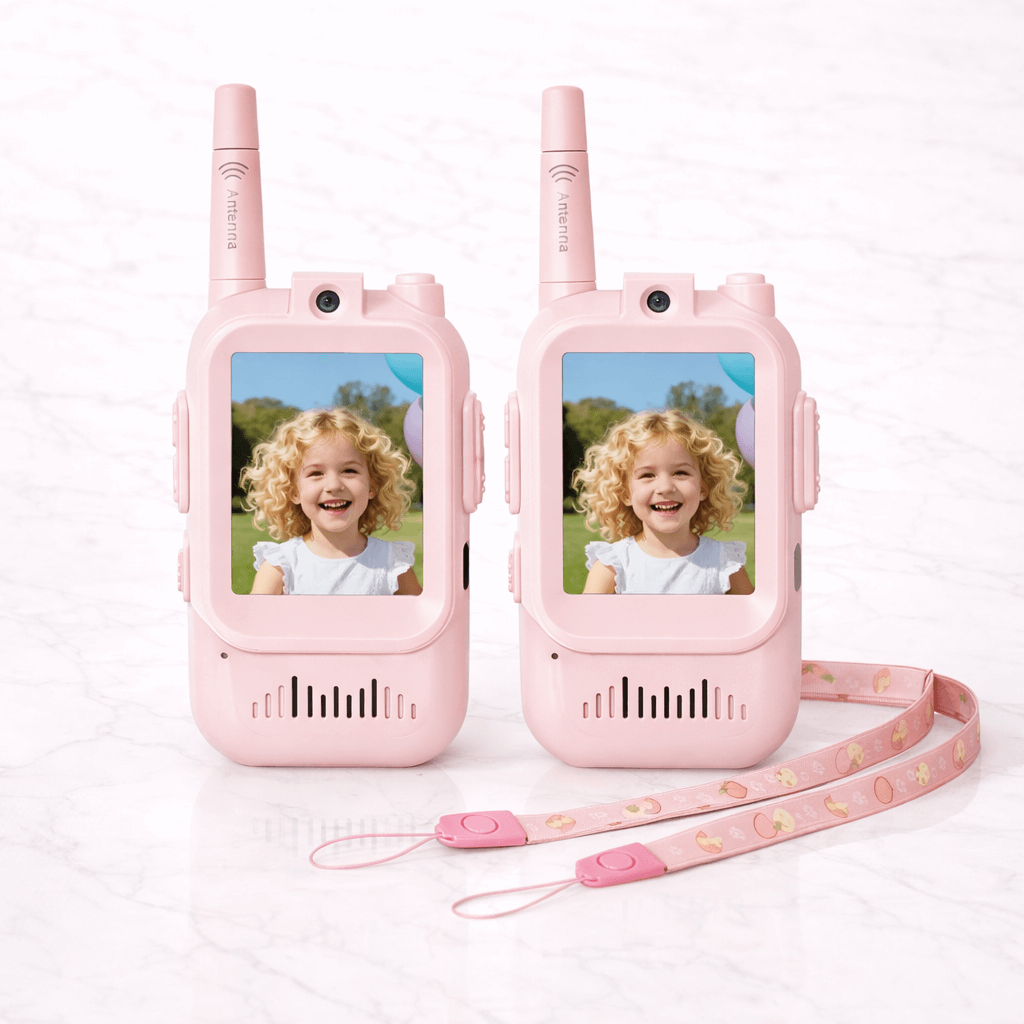 PlayTalk – Video Walkie Talkies för Barn med 2” HD-Skärm, USB-C och Tvåvägskommunikation