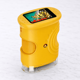 PocketScope – håndholdt digitalt børnemikroskop med 2" skærm, op til 1000× forstørrelse og foto- og videofunktion