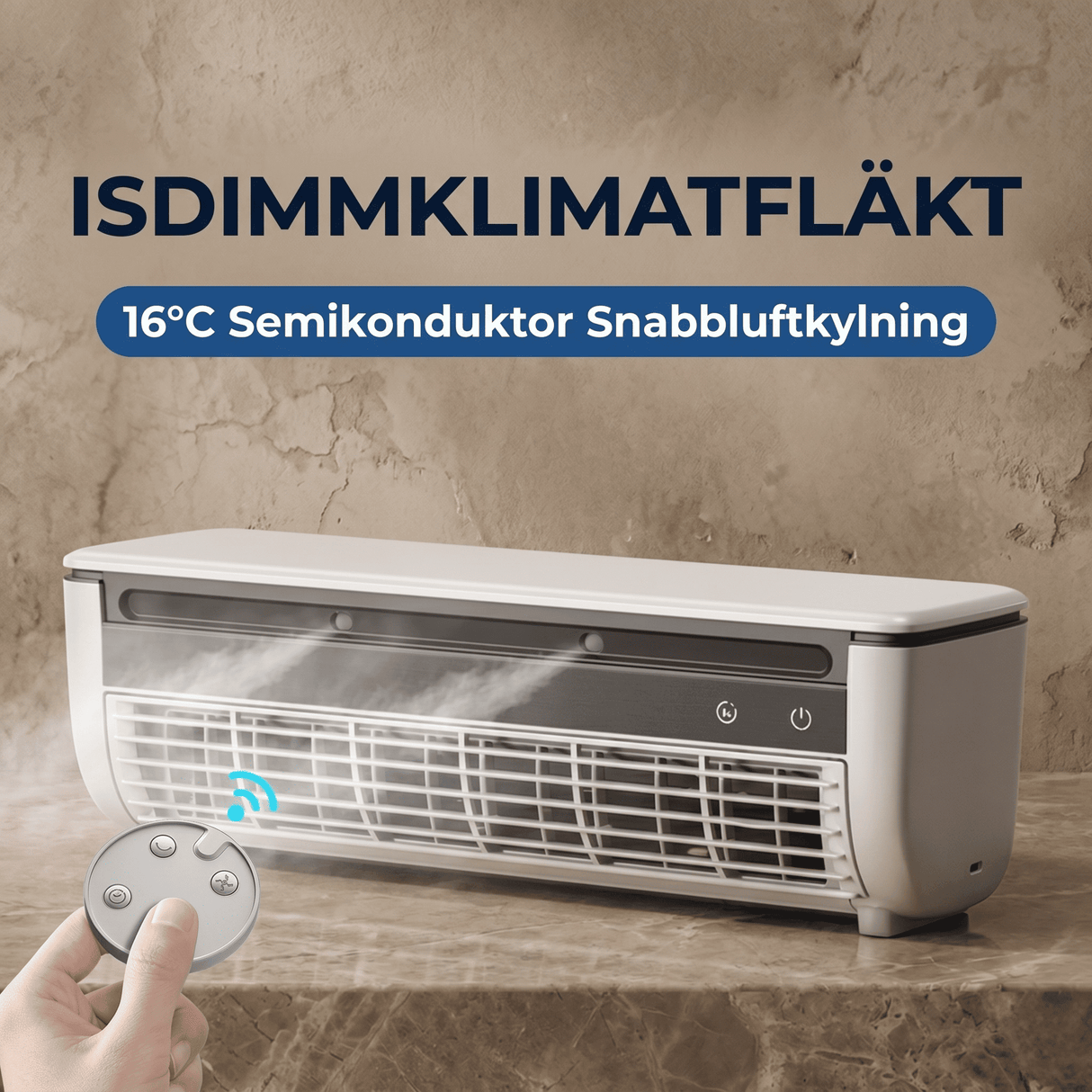 SIGVARD – Ventilateur de refroidissement sans fil et sans pales, avec spray rafraîchissant et télécommande – 20 W