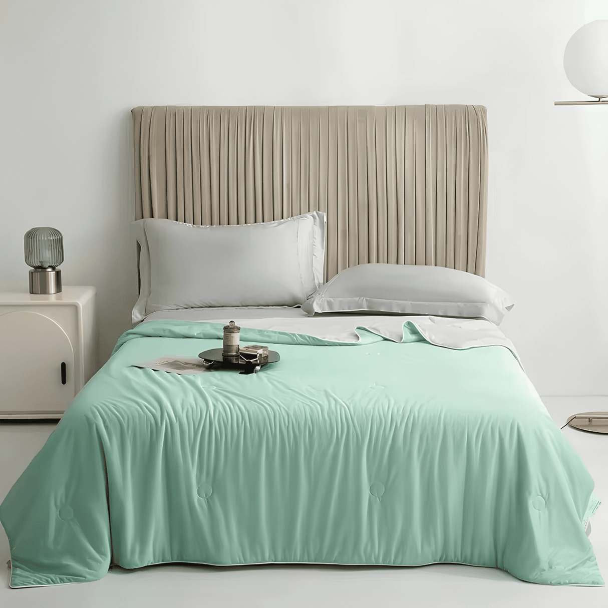 SIXTEN – Couette rafraîchissante 100 % polyester avec Q-max 0,44 – Twin ou Queen