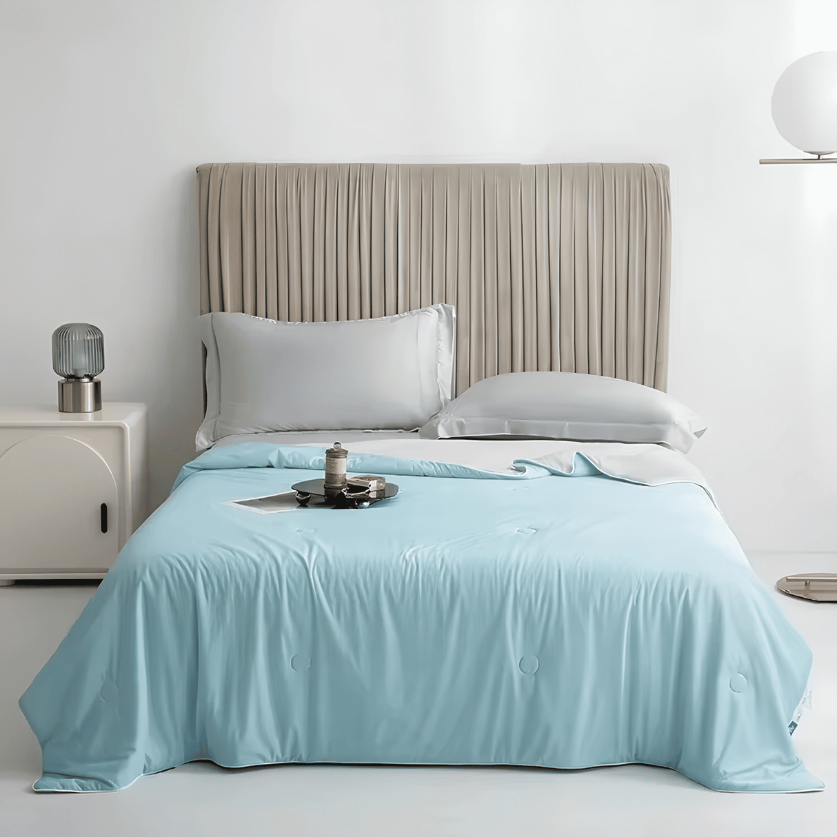 SIXTEN – Couette rafraîchissante 100 % polyester avec Q-max 0,44 – Twin ou Queen