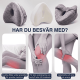 SleepAlign – Ergonomisk minneputepute for ben og knær, for de som sover på siden – Lindrer smerter i hofte, rygg og isjias