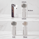 SpinFill – 4-i-1 Roterande Resedispenser med Läckagesäkra Refillflaskor på 40 ml – Kompakt Reseflaska