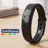 TempWave – Smart Armband med Temperaturmätare och Feberlarm – Vattentät Klocka med Vibrationslarm, Timer och Kalender