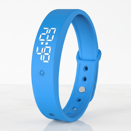 TempWave – Smart Armband med Temperaturmätare och Feberlarm – Vattentät Klocka med Vibrationslarm, Timer och Kalender