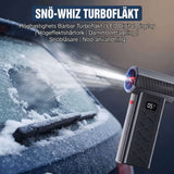 TurboGust – Portabel Turbofläkt med LED-display 130 000 RPM – Lövblåsare för Bil, Dammblås och Rengöring, Uppladdningsbar