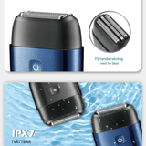 TrimAxis - Men's Triple Blade Electric Shaver, IPX7 Water Resistant Design & USB Type-C Quick Charge