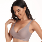 VeloraLift – Sømløs bøjle-bh med fuld skål, dyb V-udskæring og formstøbte skåle for komfort i hverdagen