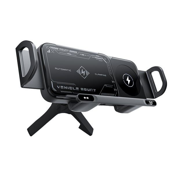 ChargeMount - Adjustable Smart Car Phone Holder with 15W Wireless Charging Pad for Foldable Screens