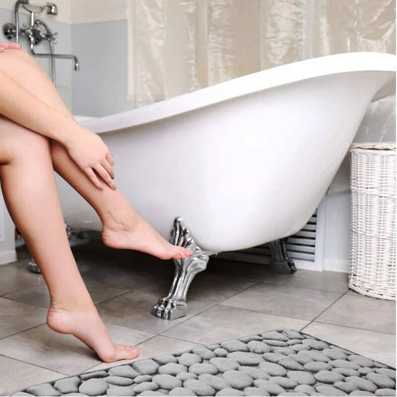 VelvioMat – Stor Badrumsmatta i Memory Foam | Halkfri, Mjuk & Absorberande Matta för Hemmet